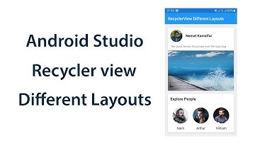 Android Recyclerview multiple layouts