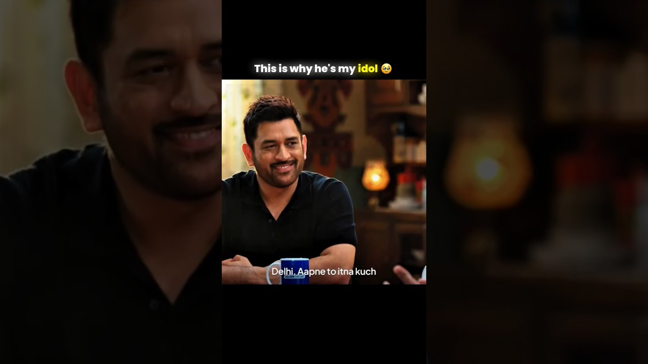 This is why he's my idol | Mahendra Singh dhoni X Allen | #msdhoni #allenkota #allenkota