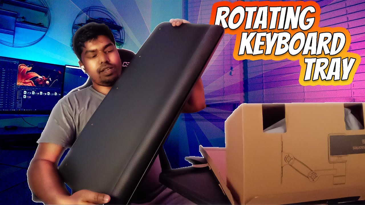A Premium but Budget Friendly Rotating Keyboard Tray on Amazon!