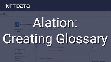 Alation - Creating Glossary - NTT DATA Databytes Ep 32