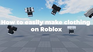 How to easily make clothing on Roblox without a Photo Editor @cookietechrblx