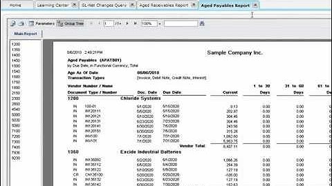 Sage 300 ERP - Snapshots Overview