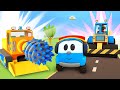 Leo the Truck & A boring machine. Car cartoons full episodes & Learning baby cartoons for kids.