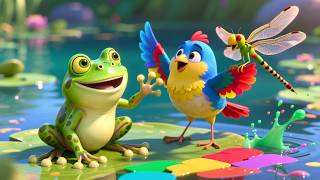 Download Lagu Learning Colors with Baby Frog 🐸🌈 Fun Colors Song for Kids | Preschool Learning Adventure