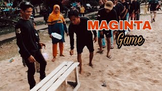 MAGINTA GAME || bermain game botol bersama para crew dan warga di pantai kampa