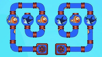 Save the fish Fishdom / Fish rescue game /ios android gameplay Walkthrough levels 1390-1400 Part #84