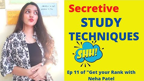 #11 Get your Rank with Neha Patel | Secret Study Techniques 🤫 | Neha Patel
