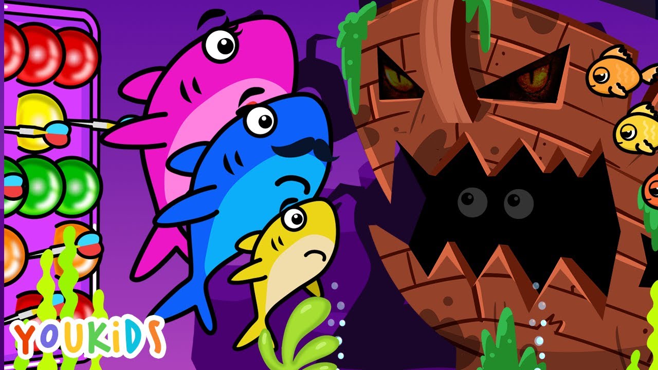 Baby Shark Song 😍 Whale, Orca & Scary Ship | YouKids Nursery Rhymes ...