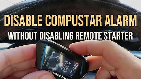 Disable Compustar Alarm without Disabling Remote Starter, Compustar CM7000