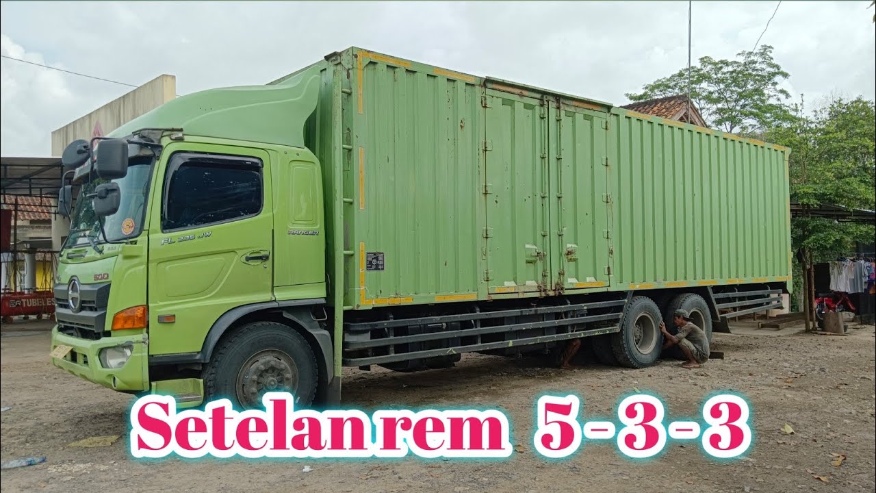 CARA MENYETEL REM TRONTON HINO 500 (chamber) dengan mudah