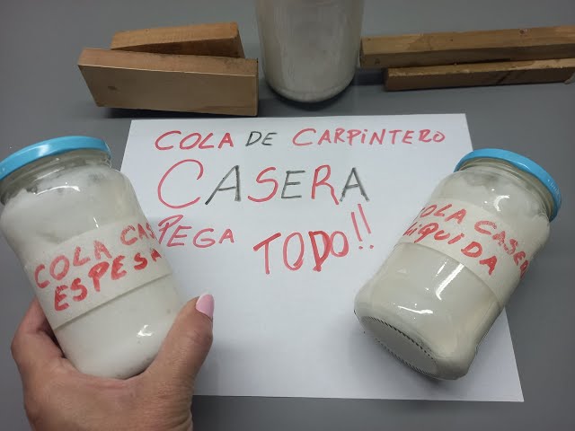 Cola de Carpintero CASERA Economica, No Tóxica y Resistente #DIY  #PegamentoCasero #HazloTúMismo 
