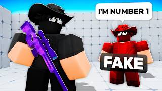 Exposing A Fake Sniper Pro With The Real One... Roblox Rivals