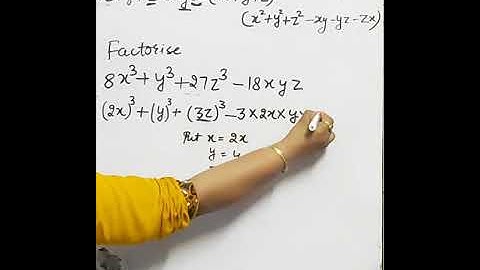Factorise  8x^3 + y^3 +27z^3 -18xyz