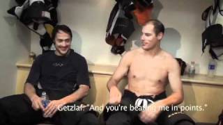 Information Getzlaf, Perry and Selanne Joke Around About 50 Goals and Selanne Retiring News