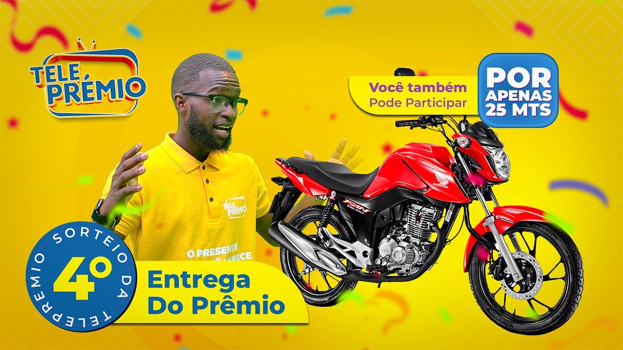 4ª TEMPORADA | Entrega do prêmio de 2º Lugar Motorizada   Telepremio