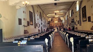 Walking tour of the San Fernando Mission Museum and Gardens near Los Angeles California