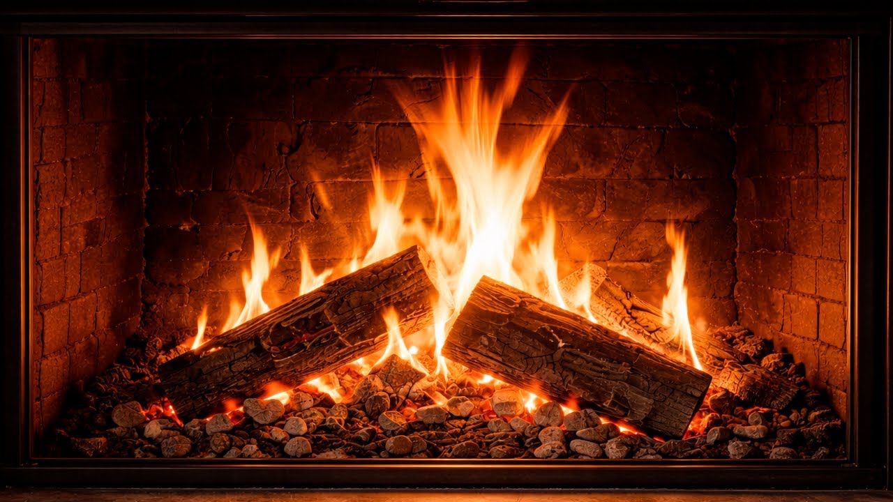 8 Hours Fireplace Ambiance 🔥 Cozy Crackling Fire for Sleep, Relaxation & Focus