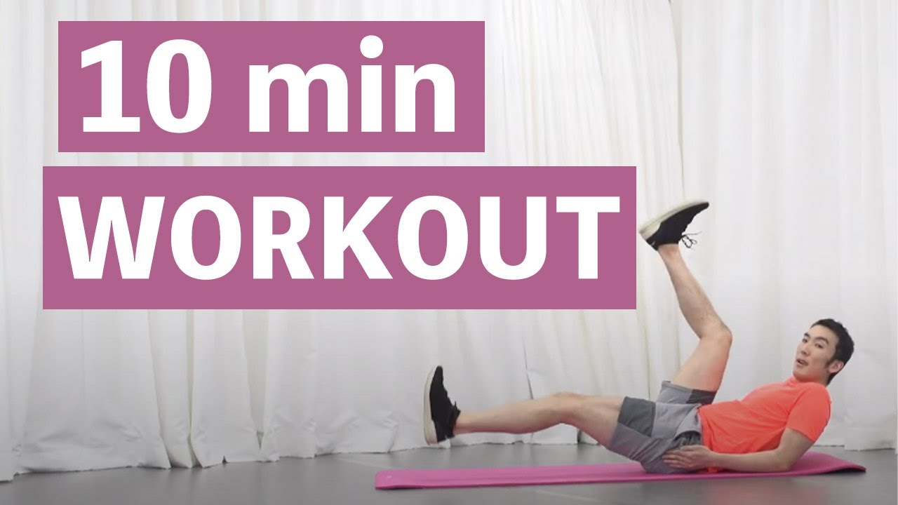 10 min workout at home no equipment no jumping YouTube
