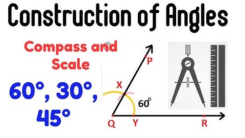 Compass sy angle kesy banain II Drawing 30°, 60°, 45° Angles with Compass ( Without Protector )