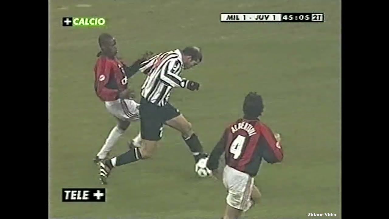 Zidane vs AC Milan (1998-99 Serie A 15R) Grande Class Zizou