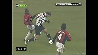 Zidane vs AC Milan (1998-99 Serie A 15R) Grande Class Zizou