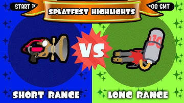 Custom Splatfest Highlights - Short Range vs. Long Range (Splatoon 2)
