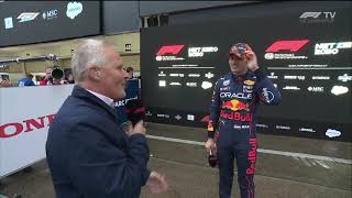 Max Verstappen is 2022 F1 World Champion | Post Race Interview 2022 Japanese GP #maxverstappen #f1