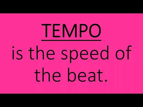 Tempo Is The Speed of the Beat