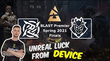 NIP vs G2: Unreal luck from Device in 1vs3 situation, BLAST Premier Spring Final