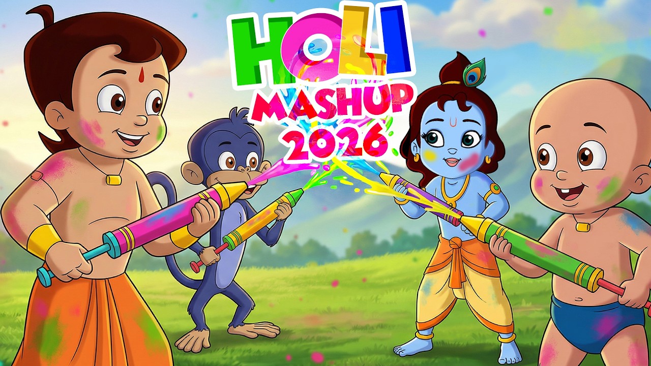 Chhota Bheem - Holi Special 2026 🌈 | Non-Stop Kids Songs (30 Min Mix) 🥳