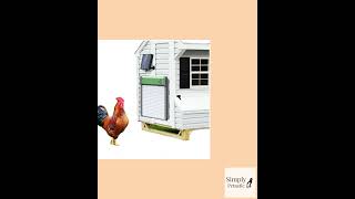 Roll Down Automatic Chicken Coop Door Solar Powered