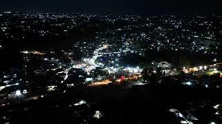 Kongowe intersection at night. Hyperlapse