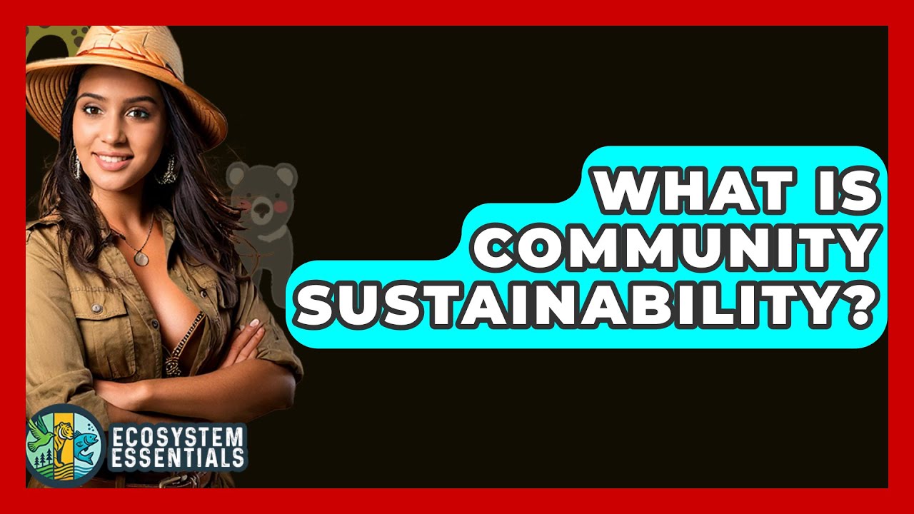 What Is Community Sustainability? - Ecosystem Essentials