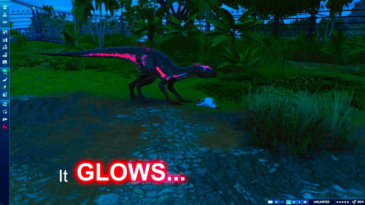 RED GLOWING INDORAPTORS (Jurassic World Evolution 3)