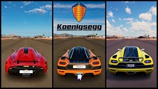 Ultimate Koenigsegg Battle! | Forza Horizon 3 | Regera vs ONE:1 vs Agera