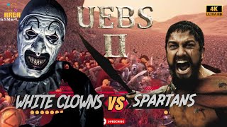 1,000,000 SPARTANS VS WHITE CLOWNS BATTLE - Ultimate Epic Battle Simulator 2 #games