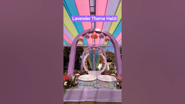 Lavender Theme Haldi😱💯 #decoration #wedding #lovelyevents #trending #weddingdecoration #viral