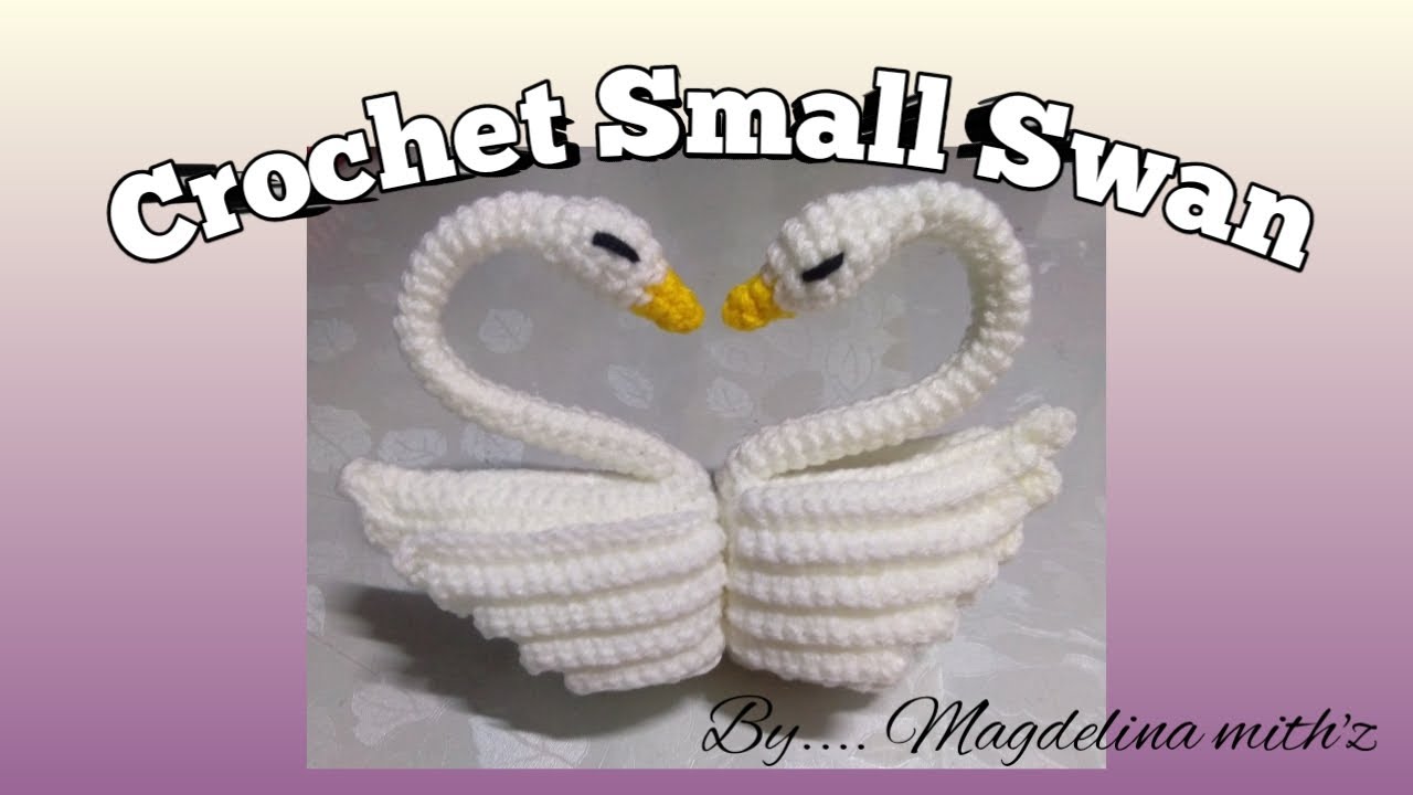 Crochet swan small (full video) / Toturial cara mengait Swan