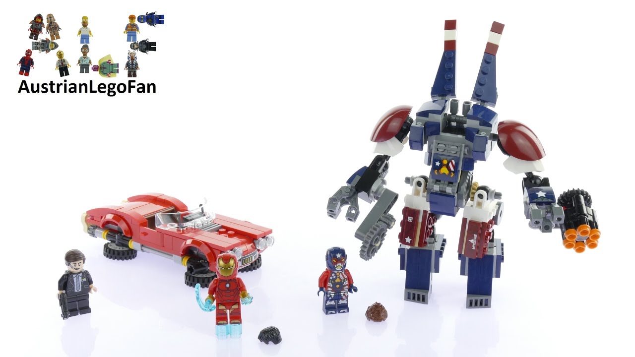 Lego Super Heroes 76077 Iron Man : Detroit Steel Strikes Speed Build
