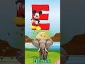 E for Elephant 🐘| Kids Alphabet Learning Video | ABC for Toddlers #abcd