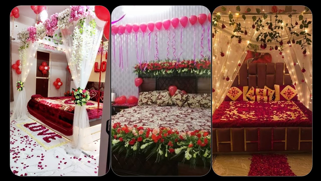 Bridal room decoration ideas/ Wedding room decoration ...