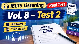 Real IELTS Listening Test – Vol. 8 Test 2 | Full Practice Test