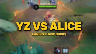 Yu Zhong Rotation Against an Alice! #mlbbtips 