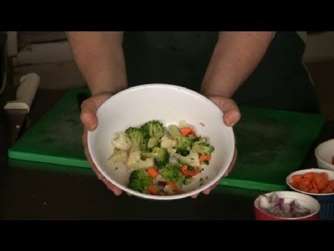 Marinated Broccoli Cauliflower Salad : Broccoli Salads