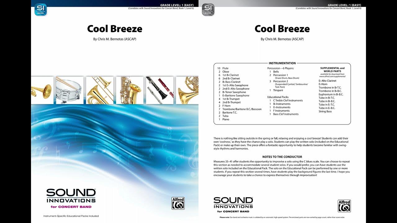 Cool Breeze, by Chris M. Bernotas – Score & Sound Cool Breeze, by Chris M. Bernotas – Score & Sound
