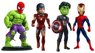 Wrong Head Spider Man, Iron Man, Hulk, Captain Marvel