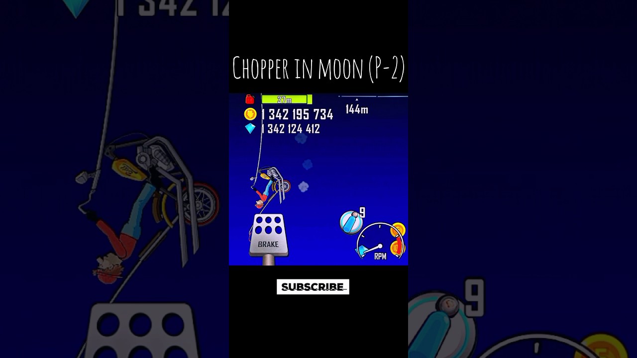 Chopper on Moon  (P-2) #viral #chopper #shortvideos #gaming #chopperbike #trending #games
