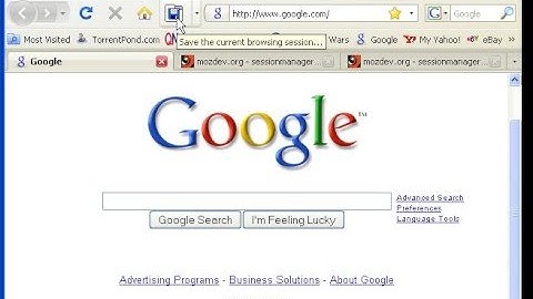 Firefox Session Manager Tutorial Part 1