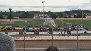 ROLLOVER!!!!  - Port Royal PA Demolition Derby Minivan Feature - September 5, 2021 screenshot 5