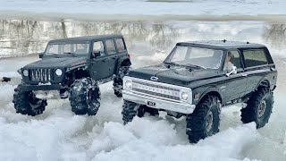 Chevrolet Blazer 1969 and Jeep Wrangler Last Winter Day Run